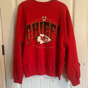 Vintage 90s Hanes NFL Kansas City Chiefs Sweatshirt Retro